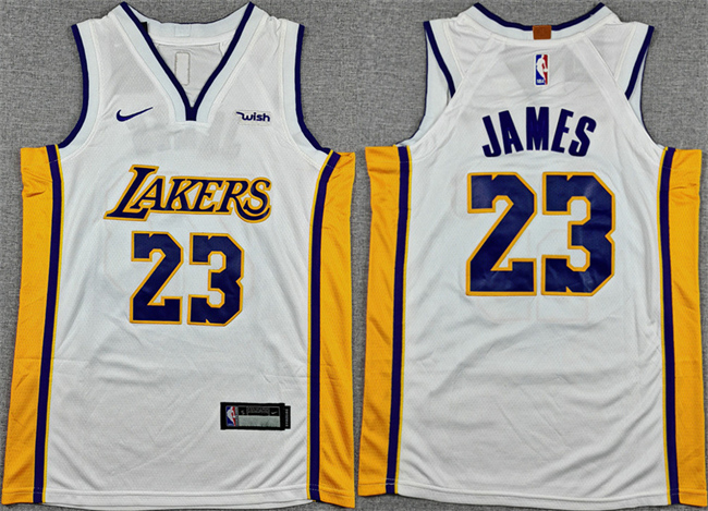 Youth White Los Angeles Lakers #23 LeBron James 2025 Stitched Basketball Jersey